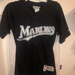 Authentic Marlins Jersey Medium